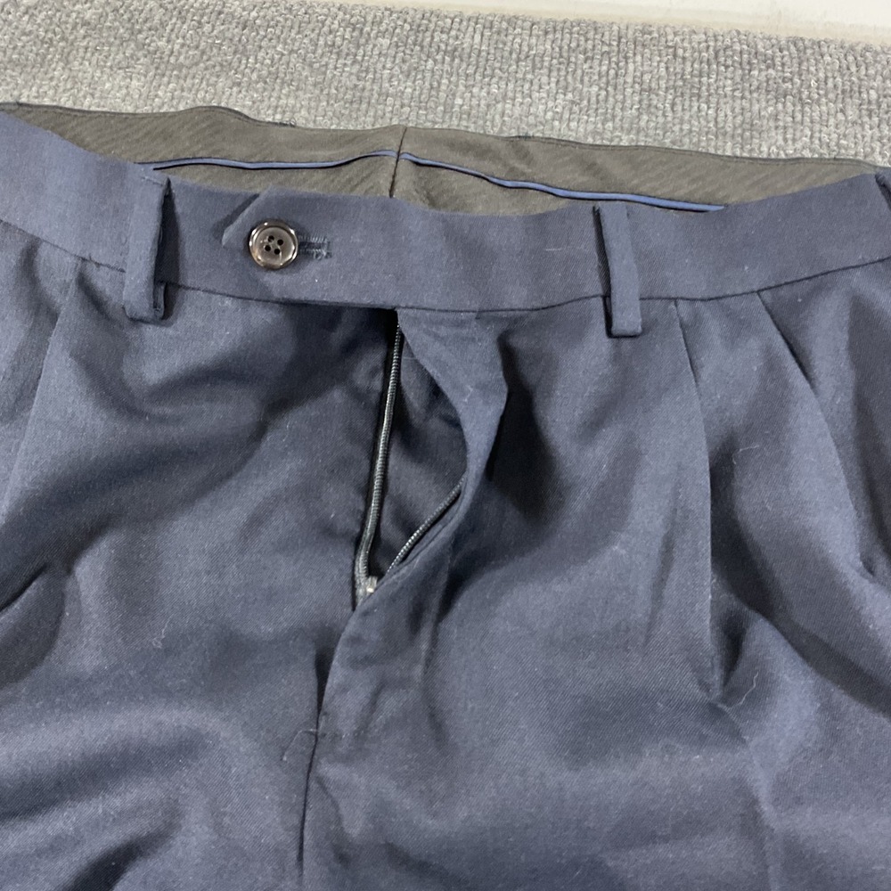 Lauren Ralph Lauren Dress Pants 36x30 Navy Pleated Cuffed Classic Fit Mens 36 30 - Picture 6 of 12